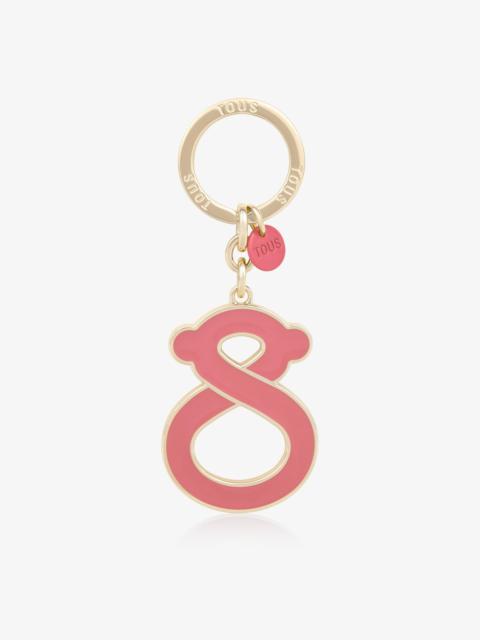 TOUS Gold-colored and pink bear Key ring TOUS Infinity