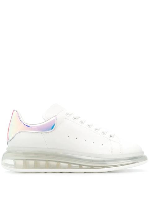 Alexander McQueen Alexander McQueen Oversized Iridescent Heel Clear Sole Sneakers White/Multi