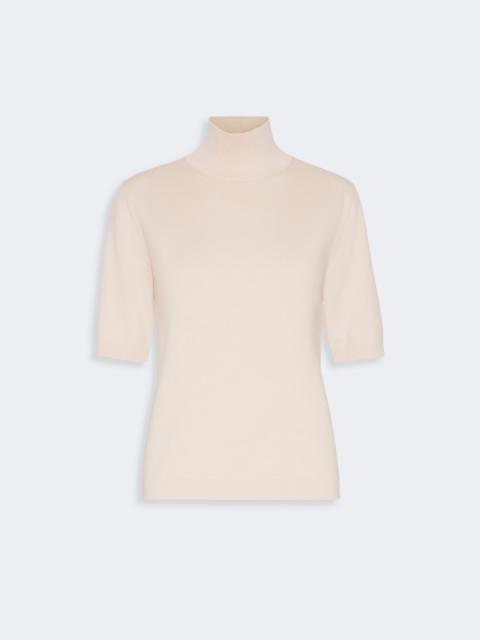 'S Max Mara CANTONE Wool polo-neck sweater - ALBINO