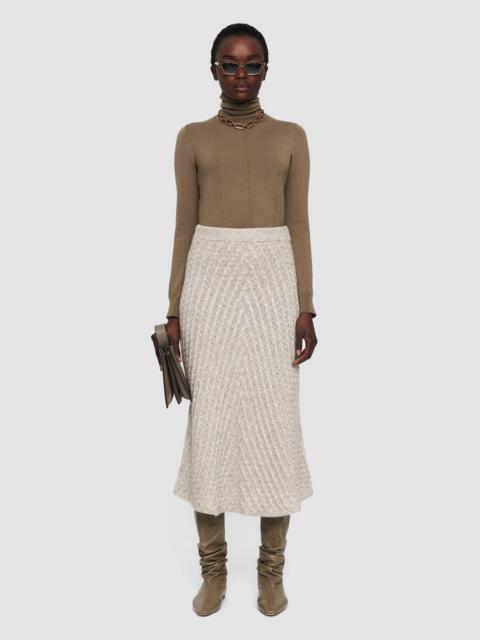 Fuzzy Cable Knit Skirt