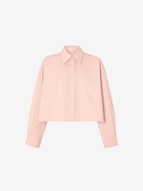 The Frankie Shop Arlen Cotton Boxy Shirt - Faded Pink