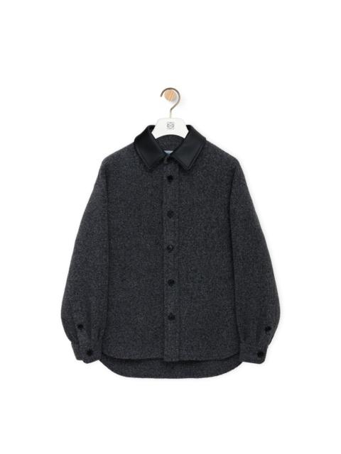 Loewe Overshirt in wool and cashmere blend