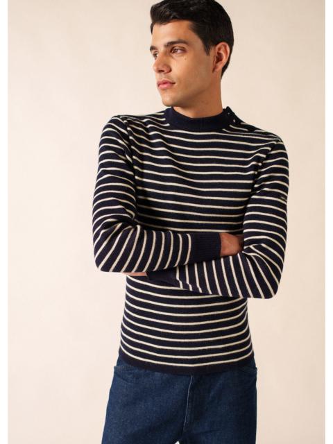 SAINT JAMES MATELOT Striped Wool Fisherman Sweater