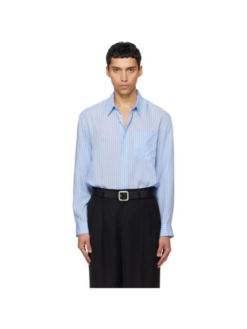 Tonywack Blue Striped Lyocell Shirt