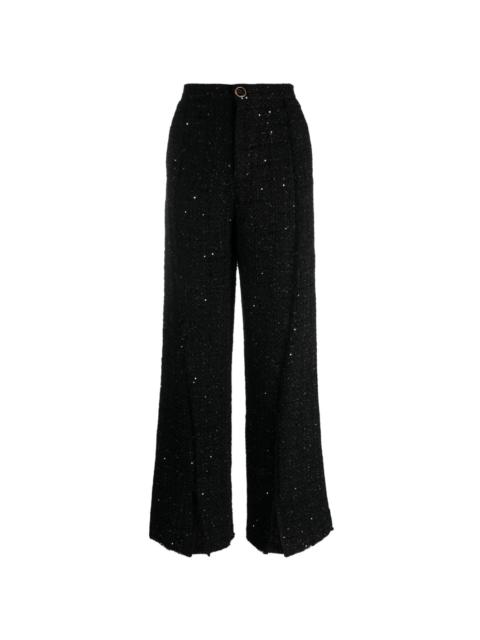 tweed tailored trousers