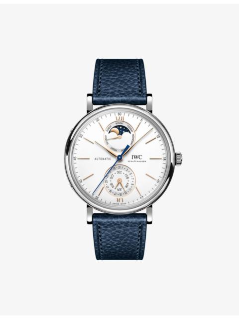 IWC Schaffhausen Portofino Complete Calendar Stainless-Steel Automatic Watch 41mm