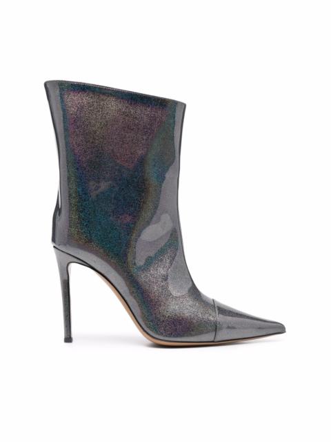 ALEXANDRE VAUTHIER shine finish pointed toe boots