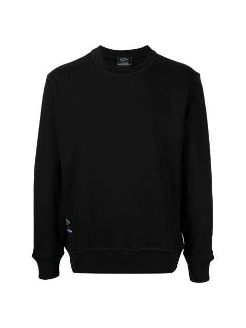 logo-print cotton sweater