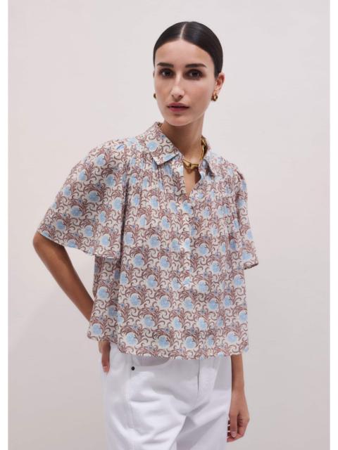 ME+EM Pintuck Swing Blouse