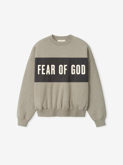 ESSENTIALS Cropped Relaxed Panelled Sweatshirt