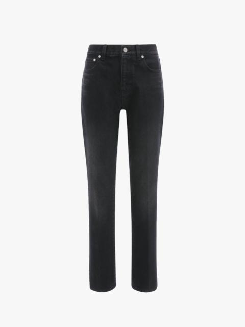 Victoria Beckham Low Waist Jean In Washed Black
