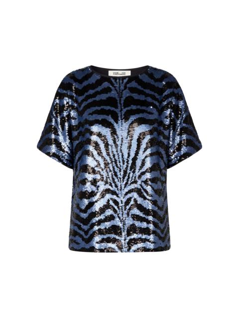DIANE VON FURSTENBERG Chloe Sequin Top
