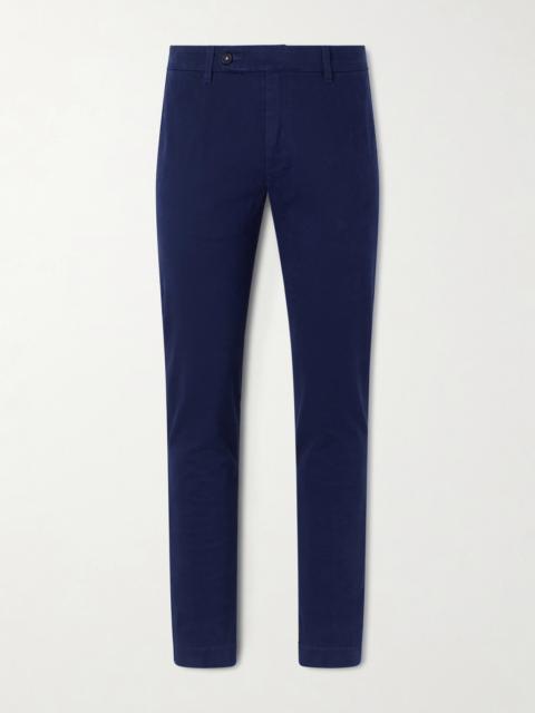 massimo alba Winch Straight-Leg Cotton-Blend Twill Trousers