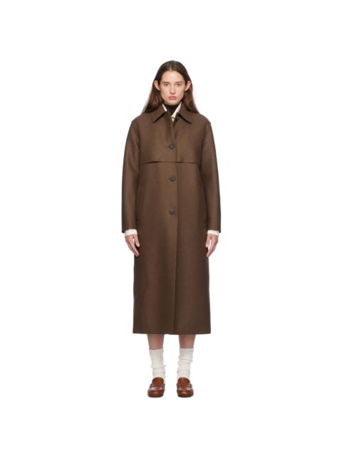 Harris Wharf London Brown Shield Coat