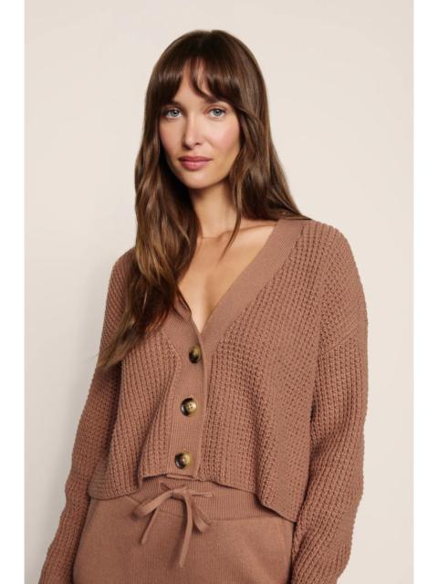 eberjey Recycled Sweater Cropped Cardigan