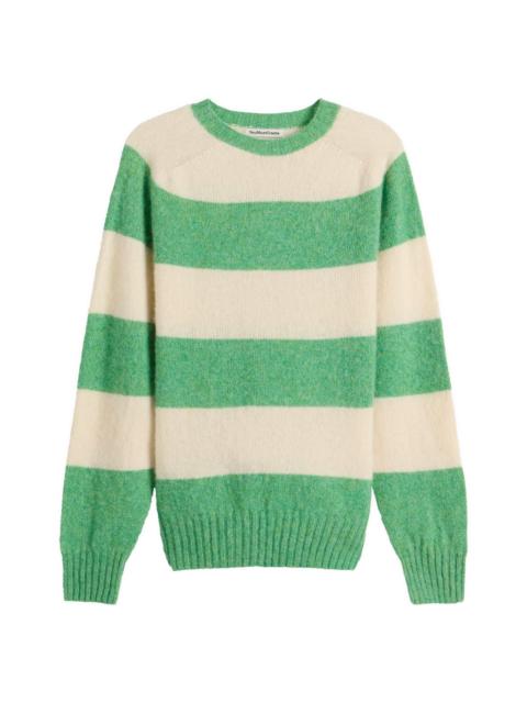 YMC YMC Suedehead Stripe Crew Neck Jumper