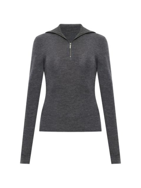 GESTUZ Gzrosalie quarter-zip wool sweater