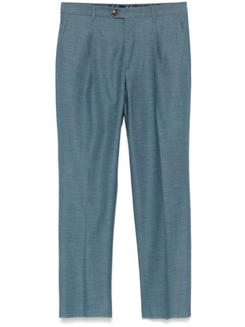Etro pleated tapered trousers