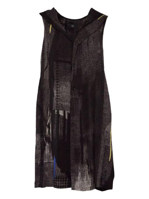 Y's hooded sleeveless top