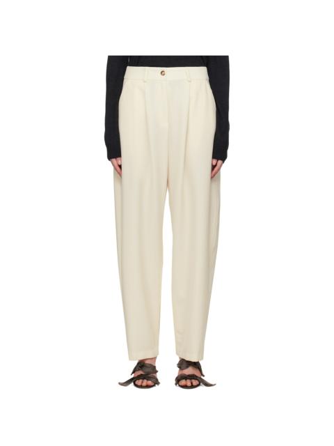 LA COLLECTION Off-White Sada Trousers