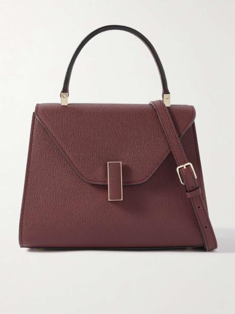 Iside mini textured-leather shoulder bag