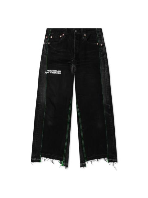 *Better With Age MONROE TRIPLE WIDE DENIM TROUSER - BLACK