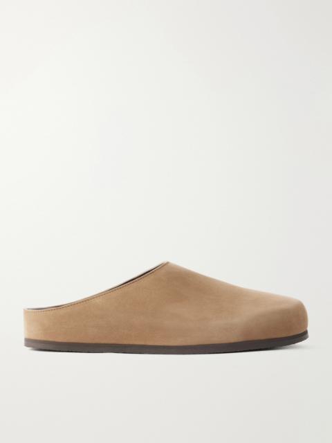 Studio Nicholson Wearing Suede Slip-ons