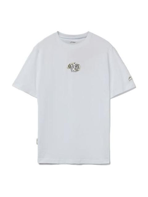 Li-Ning Li-Ning Small Graphic T-shirt 'White' AHSR517-1