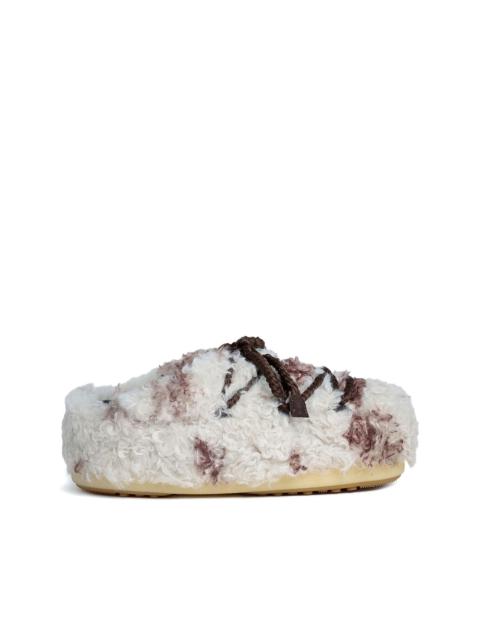 MOON BOOT EVX slip-on-style faux shearling mules