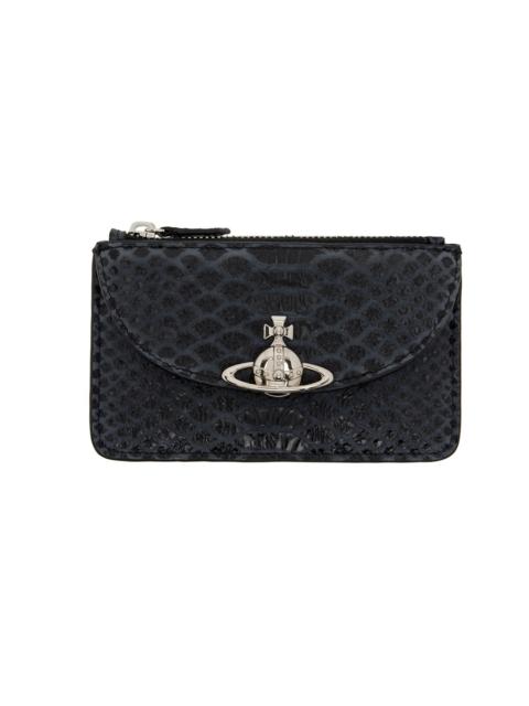 Vivienne Westwood Gray Half Moon Card Holder
