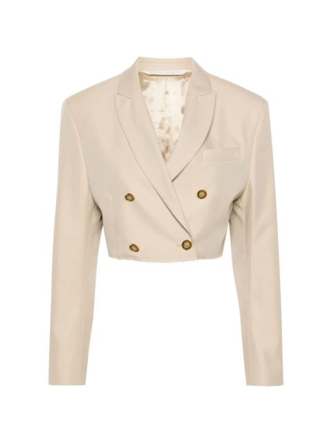 Palm Angels double-breasted cropped blazer