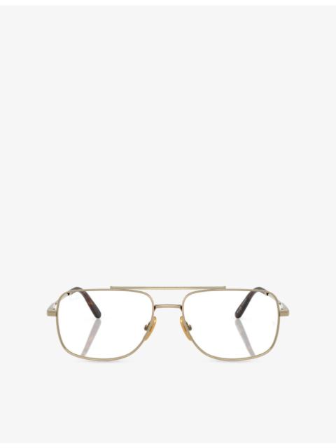Ray-Ban RX8797 William Rectangle-Frame Titanium Sunglasses