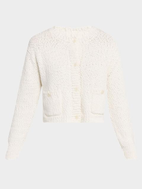 SABLYN Helena Cropped Double-Pocket Cardigan