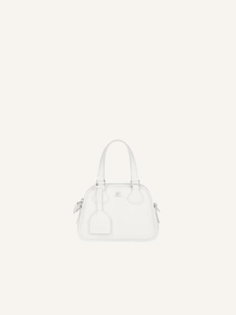 courrèges AC STUD LEATHER MINI BOWLING BAG