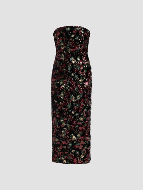 RAMY BROOK Women's Natalie Embellished Strapless Midi Dress - Floral Sequin