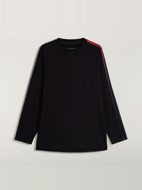 Y-3 Y-3 OVERSIZED GRADIENT STRIPES LONG SLEEVE TEE