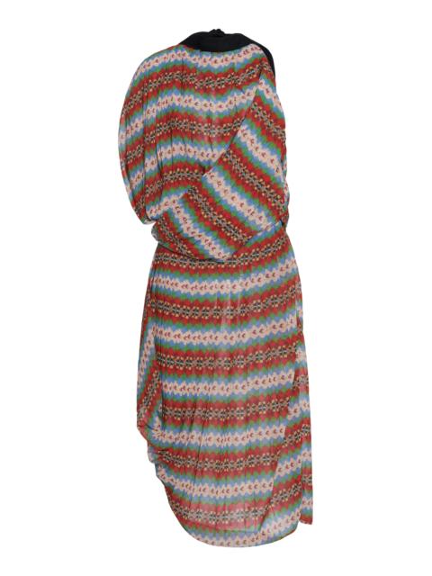 Dries Van Noten Duneggio Draped Midi Dress