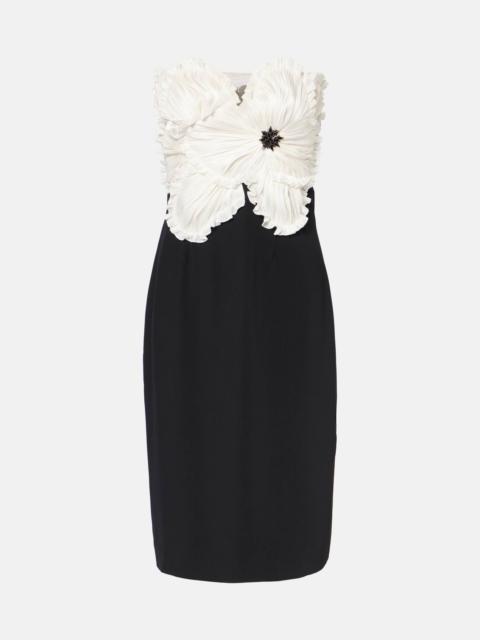 COSTARELLOS Callula floral-appliqué embellished minidress