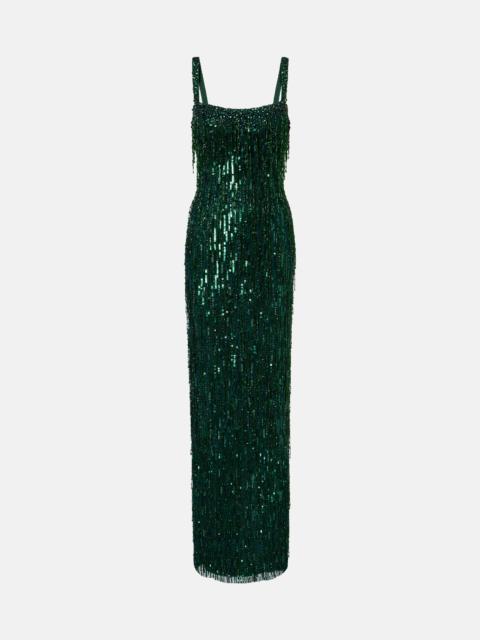 JENNY PACKHAM Fleur sequined gown