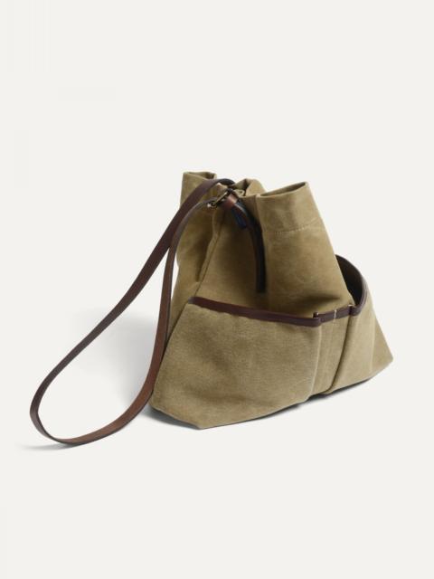 Bleu de Chauffe GOMBE POUCH - KHAKI US STONEWASHED