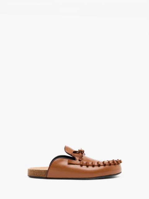 JW Anderson RUFFLE LOAFER LEATHER MULES