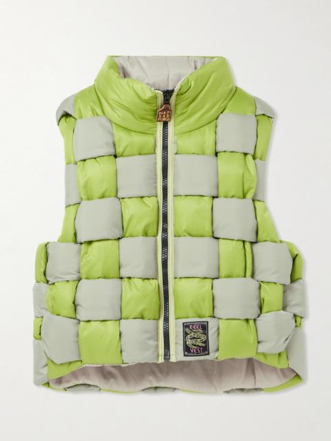 Kapital Cropped Reversible Quilted Padded Shell Gilet