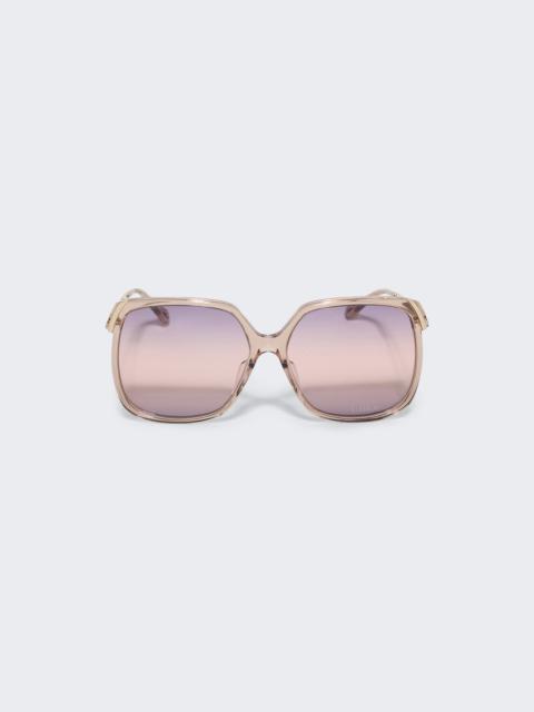 Chloé Skin pink acetate Jasper sunglasses | wananluxury