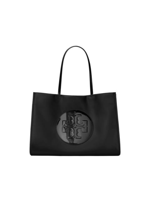 TORY BURCH large Ella Patent logo-embossed tote bag