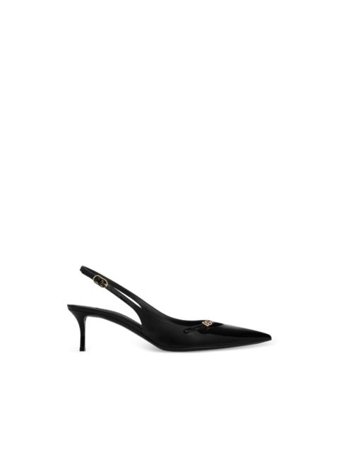 Dolce & Gabbana logo-detail pointed-toe pumps