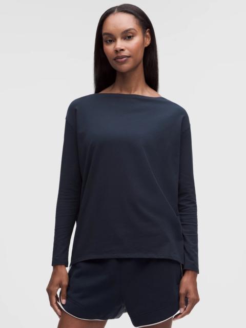 lululemon Back In Action Organic Cotton-Blend Long-Sleeve Shirt