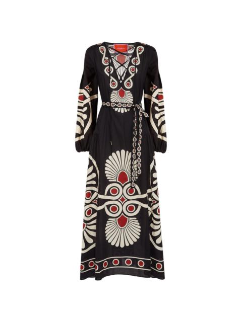 La DoubleJ Viviana geometric-print dress