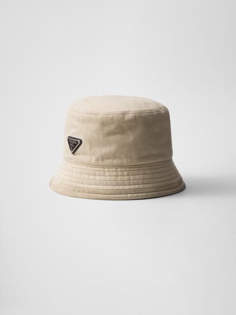 Worn bull-denim bucket hat