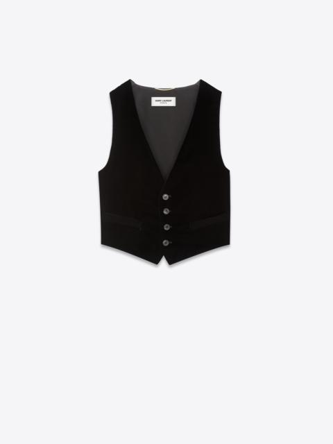 SAINT LAURENT vest in velvet