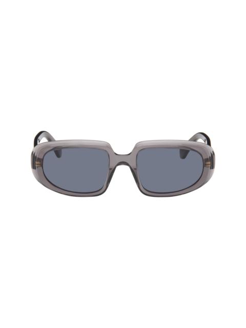 Loewe Gray Rectangular Anagram Sunglasses